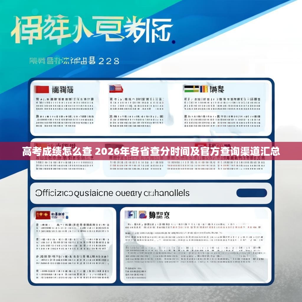 高考成绩怎么查 2026年各省查分时间及官方查询渠道汇总